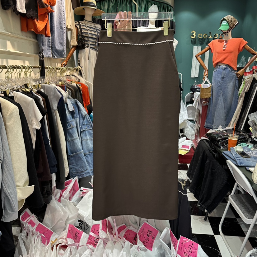 3COLOR韓國東大門代購女裝新品職業長裙Three color長裙圖色2