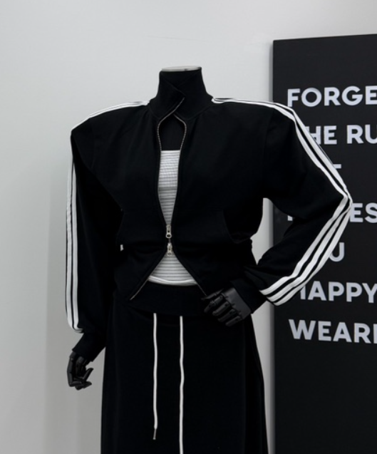 RED-A韓國代購女士新品熱賣26春夏職業休閑人氣衛衣拉鏈RED-A衛衣圖色2