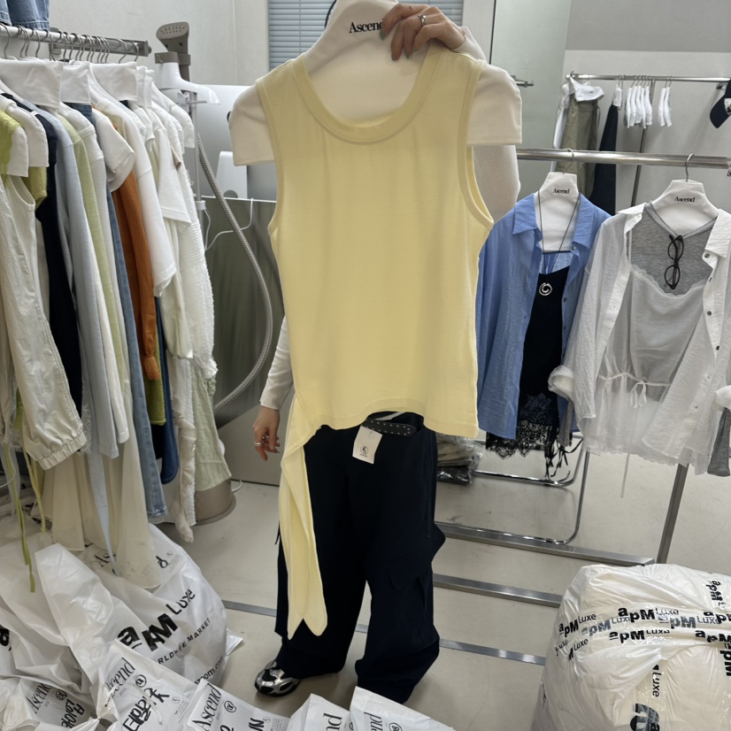 ASCEND韓國直郵女士新品26春夏熱賣時尚職業休閑吊帶背心ASCEND吊帶/背心圖色1