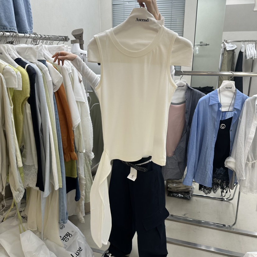 ASCEND韓國直郵女士新品26春夏熱賣時尚職業休閑吊帶背心ASCEND吊帶/背心圖色2
