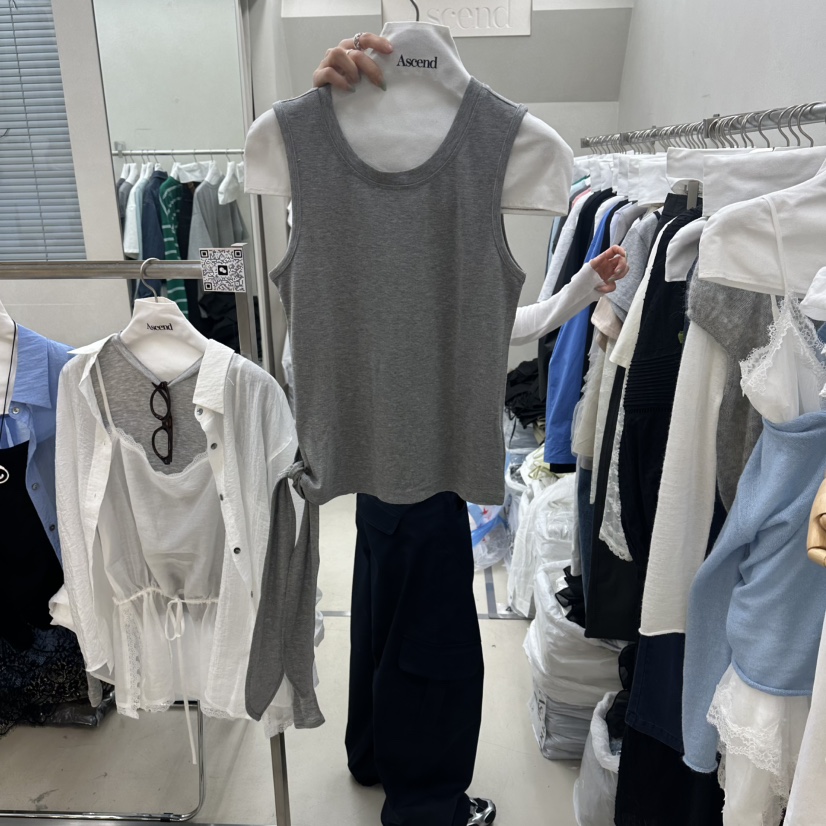 ASCEND韓國直郵女士新品26春夏熱賣時尚職業休閑吊帶背心ASCEND吊帶/背心圖色3