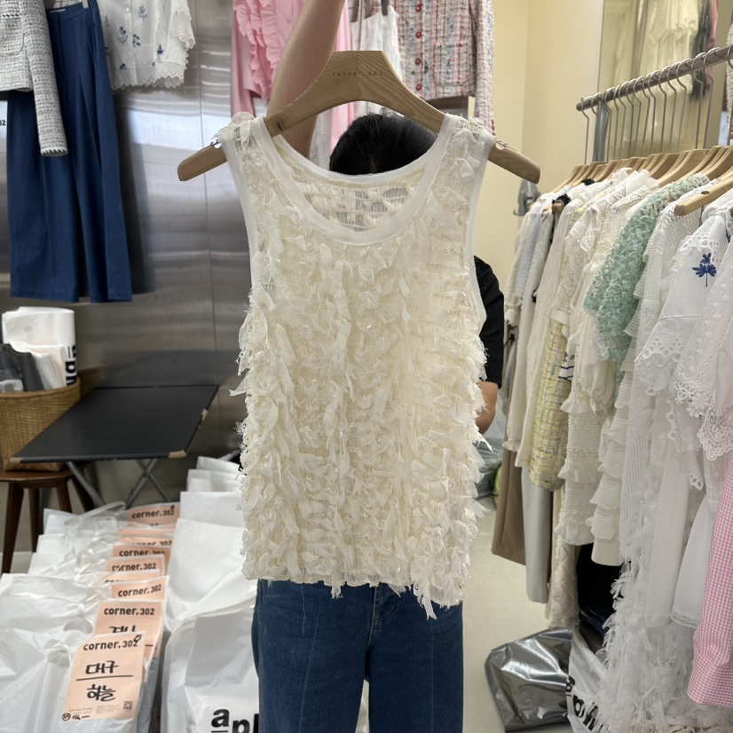 CORNER韓國東大門直郵女士新款熱賣26春夏時尚職業吊帶背心CORNER.302吊帶/背心圖色1