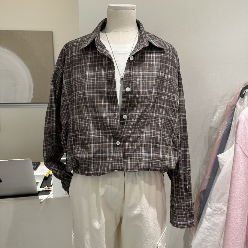 LORING RE I韓國直郵實拍女士新款26春夏熱賣襯衫蕾絲衫LORING RE-I/BARE襯衫/蕾絲衫圖色1