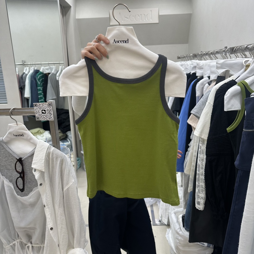 ASCEND韓國東大門代購女裝新款職業時尚熱賣26春夏吊帶背心ASCEND吊帶/背心圖色2