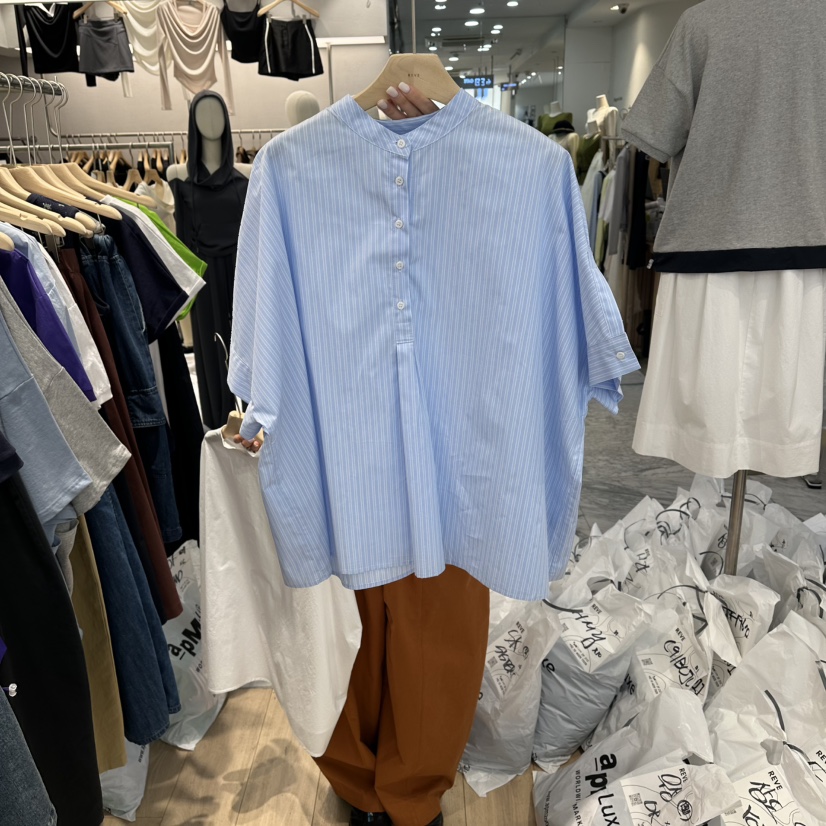 REVE-L韓國代購女士新品人氣推薦休閑26春夏熱賣襯衫蕾絲衫REVE-L襯衫/蕾絲衫圖色2