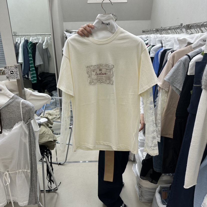 ASCEND韓國東大門代購女士新品休閑推薦職業時尚人氣長袖T恤ASCEND長袖T恤圖色2