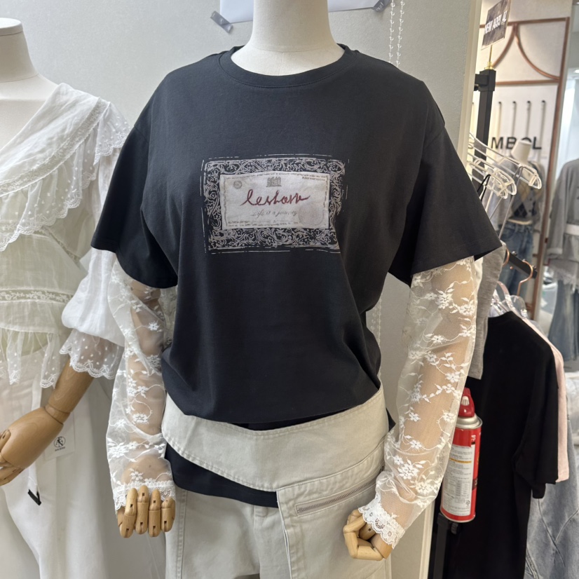 ASCEND韓國東大門代購女士新品休閑推薦職業時尚人氣長袖T恤ASCEND長袖T恤圖色3