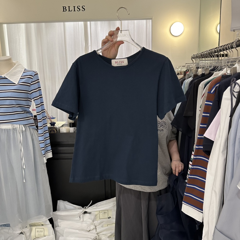 BLISS韓國代購女士新品休閑時尚職業人氣推薦熱賣26春夏T恤BLISST恤圖色4
