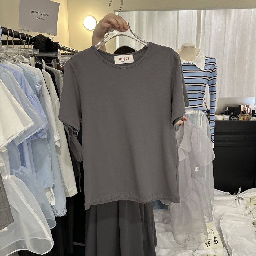 BLISS韓國代購女士新品休閑時尚職業人氣推薦熱賣26春夏T恤BLISST恤圖色7