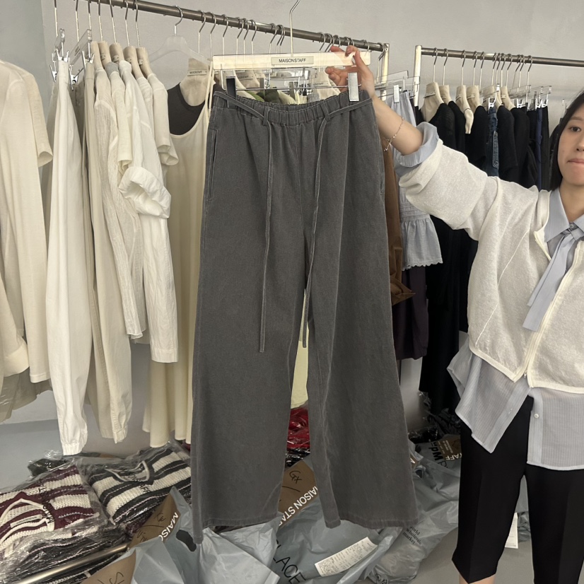 DOUBLE STANDARD/LE SMOKING/MAISONSTAFF韓國直郵實拍女士新品推薦休閑褲MAISONSTAFF休閑褲圖色2