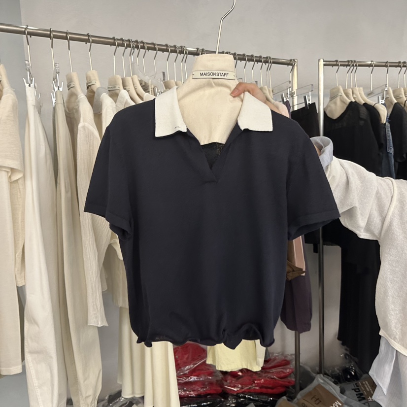 DOUBLE STANDARD/LE SMOKING/MAISONSTAFF韓國代購女士新款人氣T恤MAISONSTAFFT恤圖色2