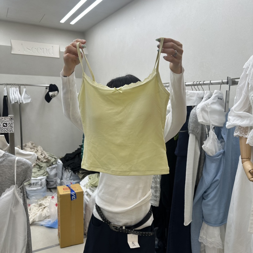 ASCEND韓國直郵實拍女士新款休閑職業26春夏人氣吊帶背心ASCEND吊帶/背心圖色1