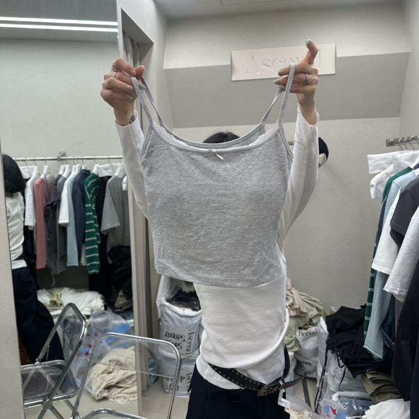 ASCEND韓國直郵實拍女士新款休閑職業26春夏人氣吊帶背心ASCEND吊帶/背心圖色3