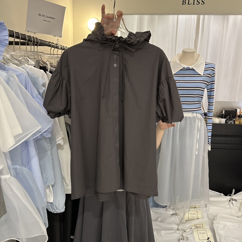 BLISS韓國東大門直郵女士新品休閑人氣推薦熱賣襯衫蕾絲衫BLISS襯衫/蕾絲衫圖色2