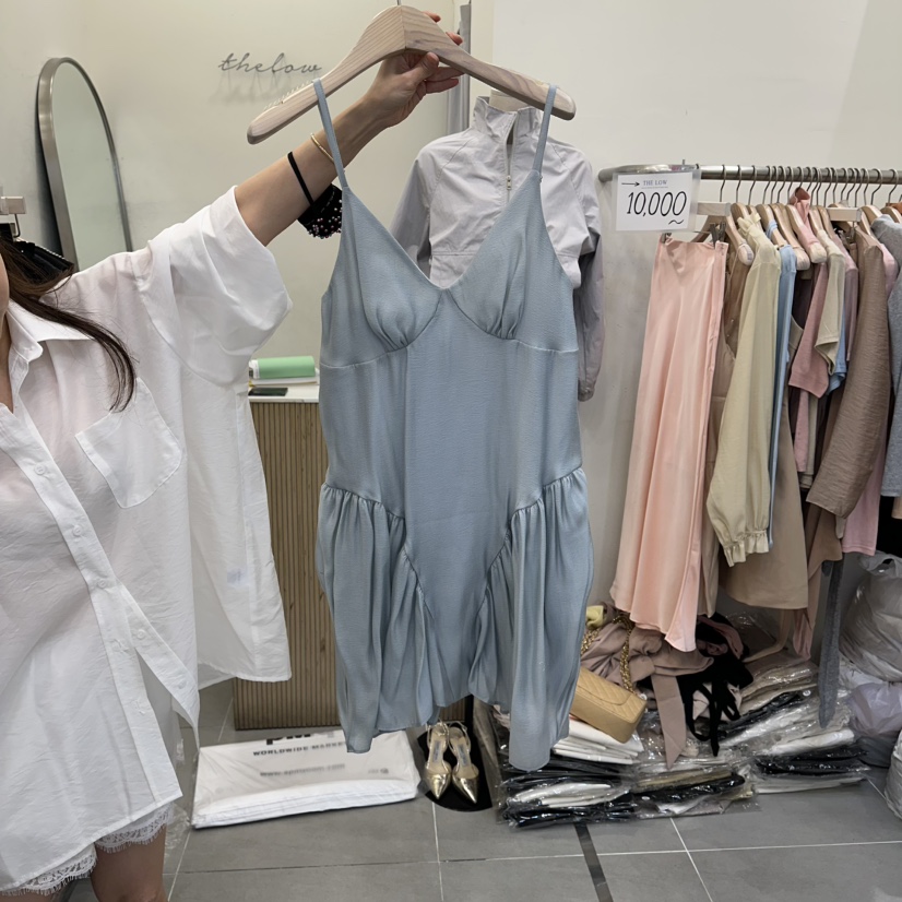 THE LOW韓國東大門代購女士新品26春夏職業推薦連衣裙打折THE LOW連衣裙圖色1