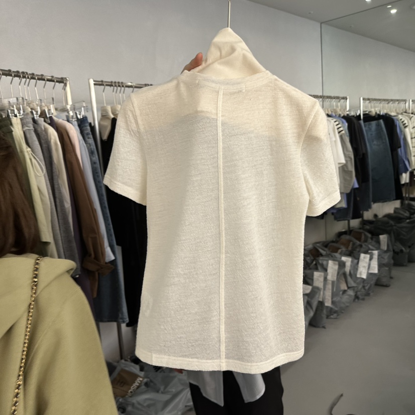 DOUBLE STANDARD/LE SMOKING/MAISONSTAFF韓國代購女裝新品職業T恤MAISONSTAFFT恤