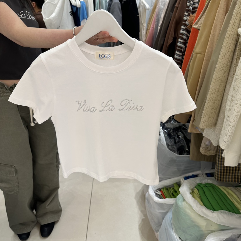 EGG IS韓國東大門直郵女士新品休閑熱賣時尚推薦26春夏T恤EGG IST恤圖色1