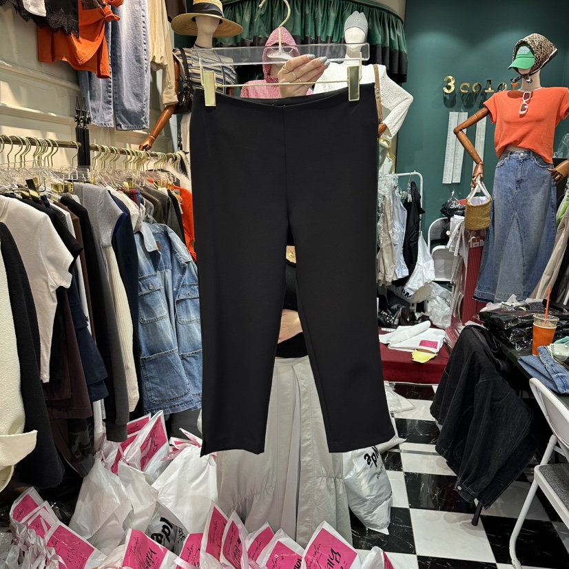 3COLOR韓國直郵實拍女士新款休閑打底褲鯊魚褲Three color打底褲/鯊魚褲圖色1