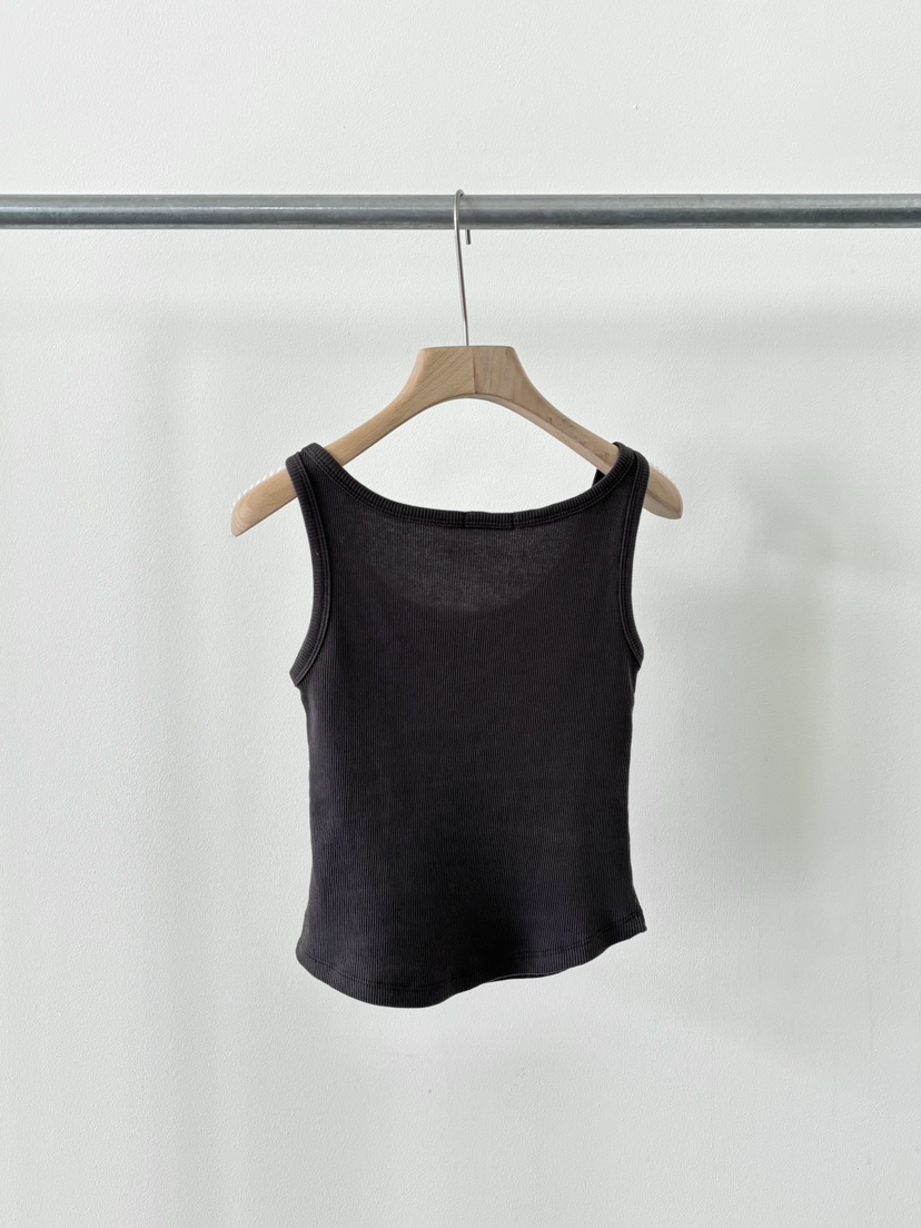 AND THE韓國直郵女士新款熱賣時尚推薦職業吊帶背心羅紋AND THE吊帶/背心