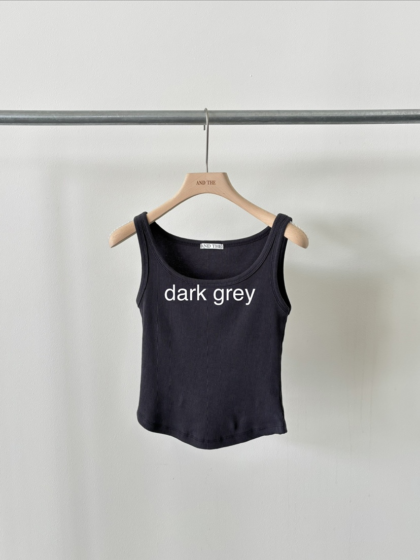 AND THE韓國直郵女士新款熱賣時尚推薦職業吊帶背心羅紋AND THE吊帶/背心圖色2