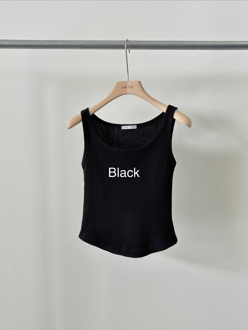 AND THE韓國直郵女士新款熱賣時尚推薦職業吊帶背心羅紋AND THE吊帶/背心圖色6