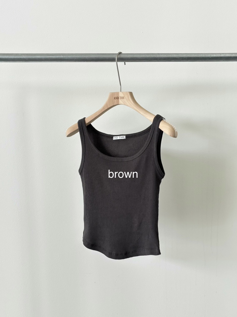 AND THE韓國直郵女士新款熱賣時尚推薦職業吊帶背心羅紋AND THE吊帶/背心圖色7