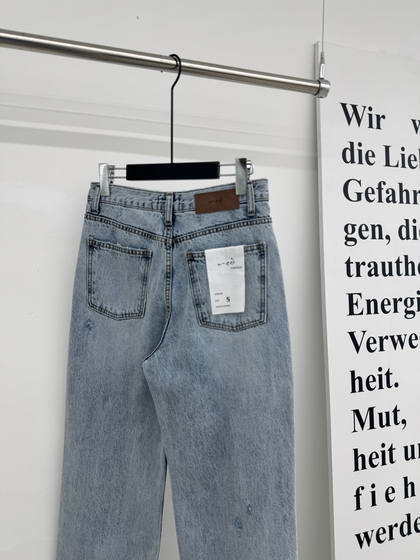 RED-A韓國直郵實拍女士新款26春夏職業熱賣休閑人氣牛仔褲RED-A牛仔褲