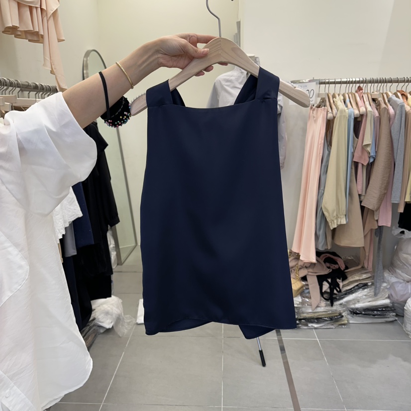 THE LOW韓國直郵女士新品熱賣推薦職業時尚吊帶背心真絲THE LOW吊帶/背心