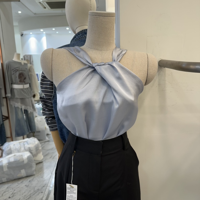 THE LOW韓國直郵女士新品熱賣推薦職業時尚吊帶背心真絲THE LOW吊帶/背心圖色1