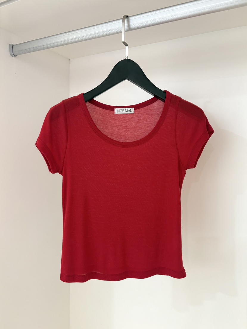 NORMAL韓國直郵實拍女裝新款人氣推薦熱賣休閑26春夏職業T恤NORMALT恤圖色2