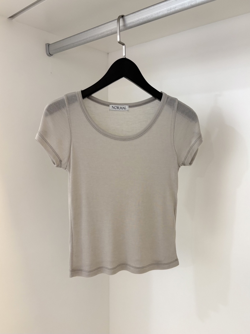 NORMAL韓國直郵實拍女裝新款人氣推薦熱賣休閑26春夏職業T恤NORMALT恤圖色3