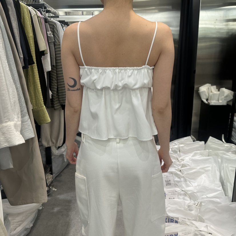 KIRKE韓國東大門直郵女士新品熱賣時尚26春夏吊帶背心喇叭KIRKE吊帶/背心