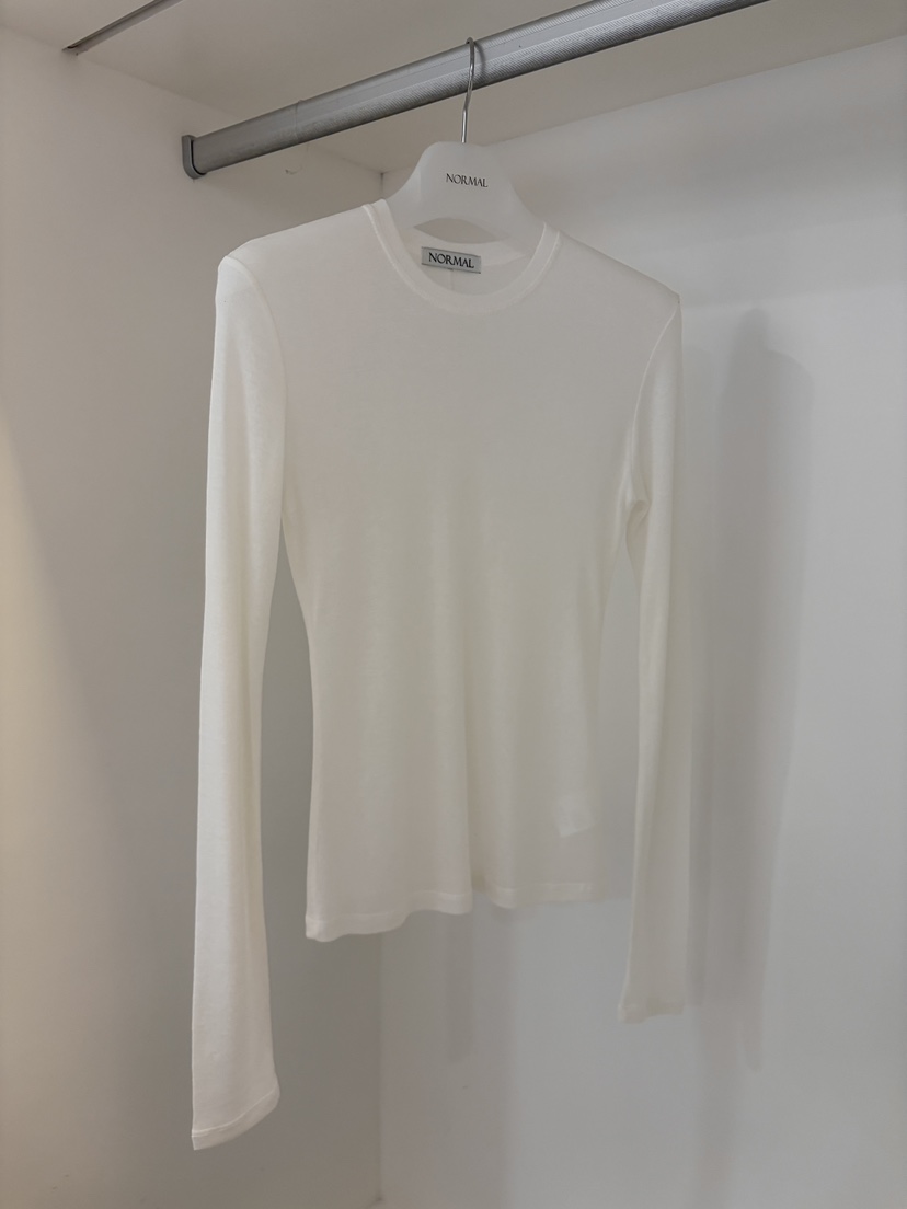 NORMAL韓國代購女士新品人氣推薦26春夏時尚職業熱賣長袖T恤NORMAL長袖T恤圖色1