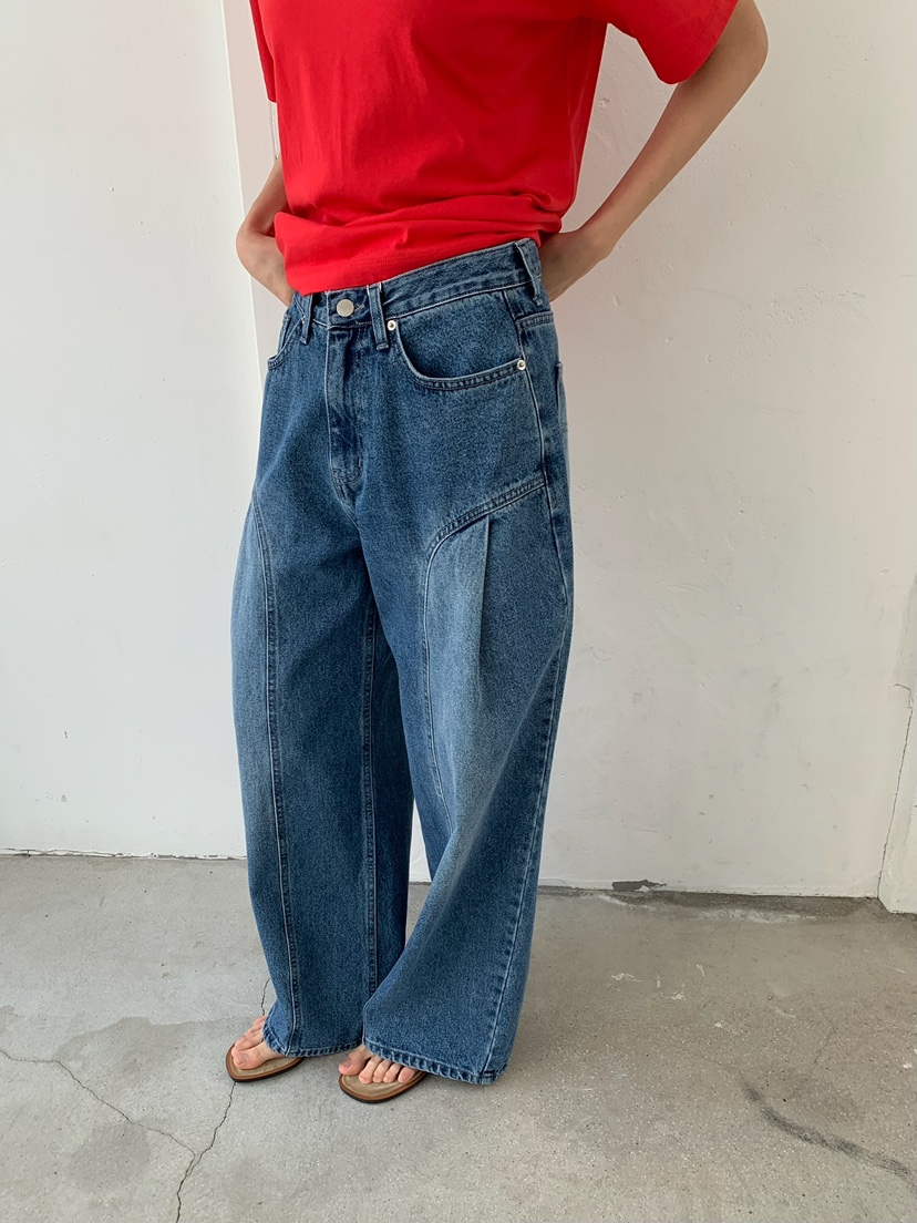 LOVE MY SANTA韓國直郵女士新品26春夏推薦熱賣時尚牛仔褲Santa/LOVE MY SANTA牛仔褲