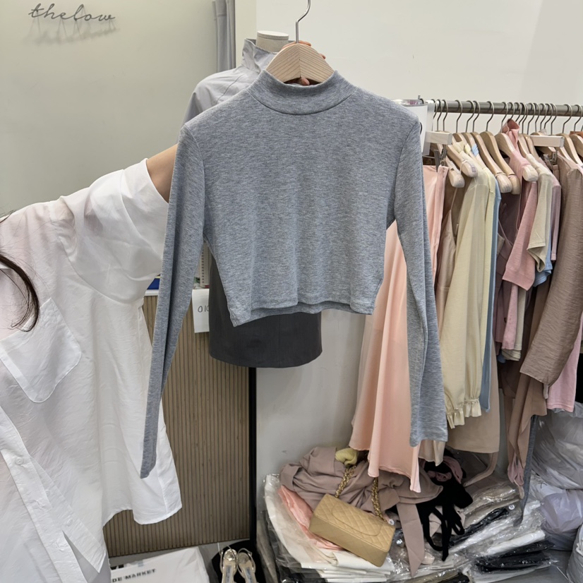 THE LOW韓國直郵女裝新款時尚休閑熱賣人氣26春夏長袖T恤打折THE LOW長袖T恤圖色1