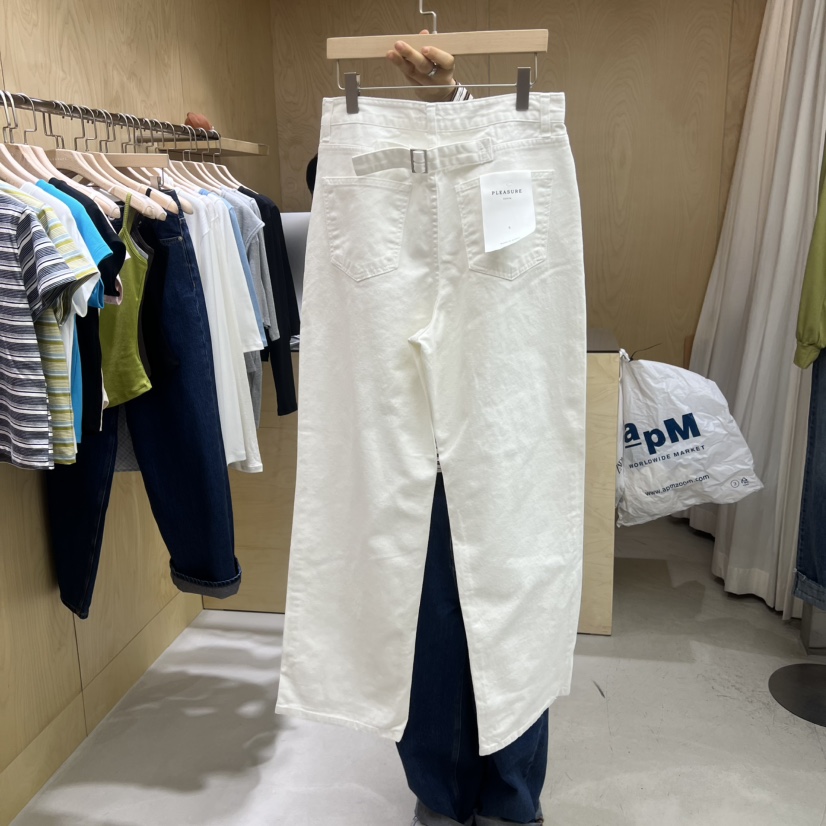 PLEASURE韓國東大門直郵女士新款推薦時尚26春夏牛仔褲棉質PLEASURE牛仔褲