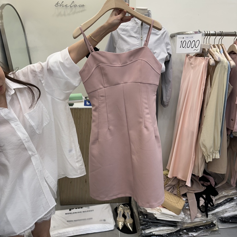 THE LOW韓國直郵實拍女士新品熱賣時尚職業休閑連衣裙打折THE LOW連衣裙圖色1