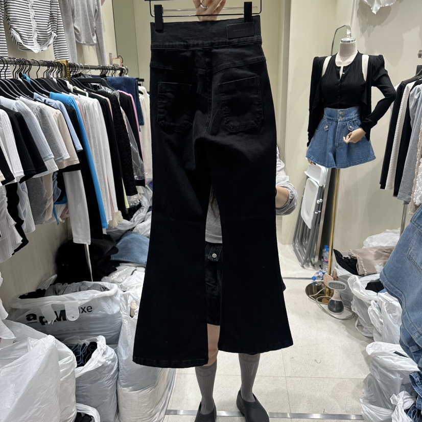 MONOPOLY韓國東大門代購女裝新品人氣26春夏職業休閑牛仔褲MONO_POLY牛仔褲