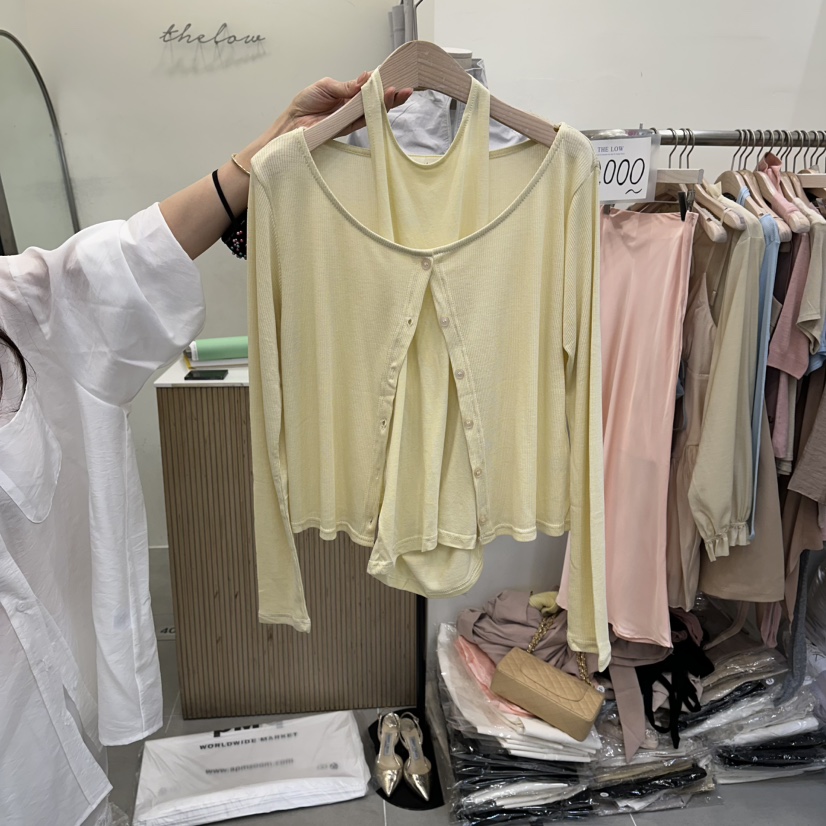 THE LOW韓國直郵實拍女士新品熱賣職業套裝打折套裝開衫THE LOW套裝圖色1