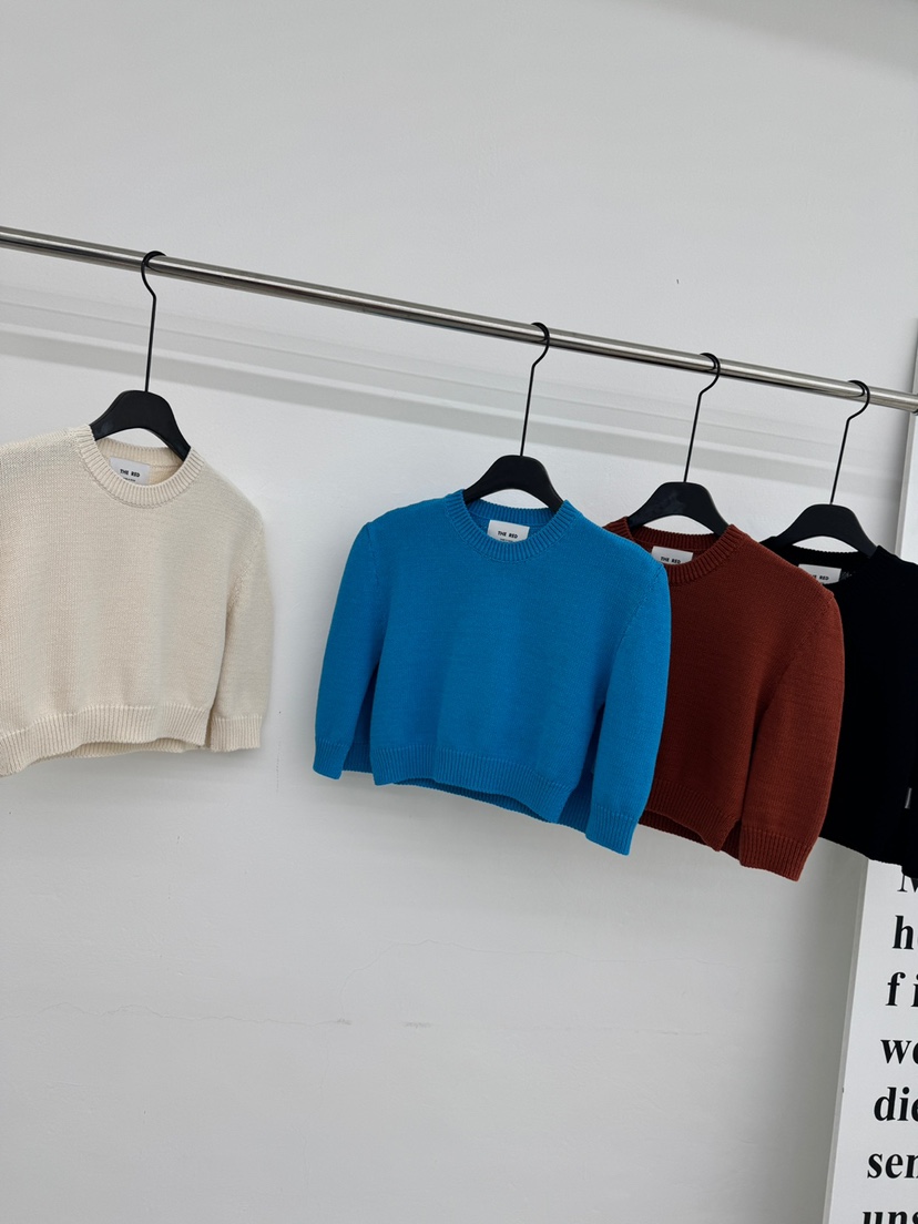 RED-A韓國直郵女士新款休閑人氣時尚職業針織衫披肩棉質RED-A針織衫