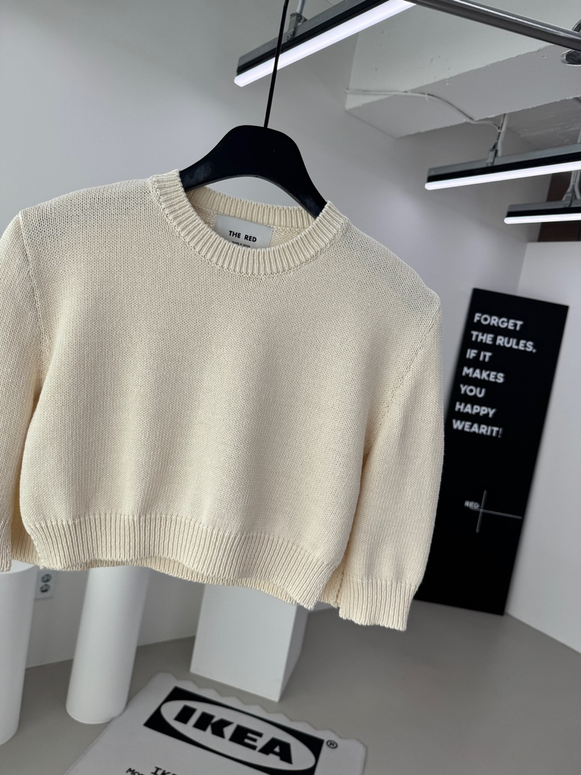 RED-A韓國直郵女士新款休閑人氣時尚職業針織衫披肩棉質RED-A針織衫圖色1