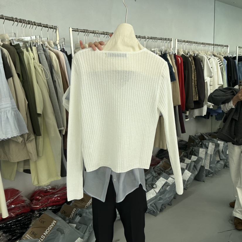 DOUBLE STANDARD/LE SMOKING/MAISONSTAFF韓國東大門直郵女裝新款推薦針織衫MAISONSTAFF針織衫