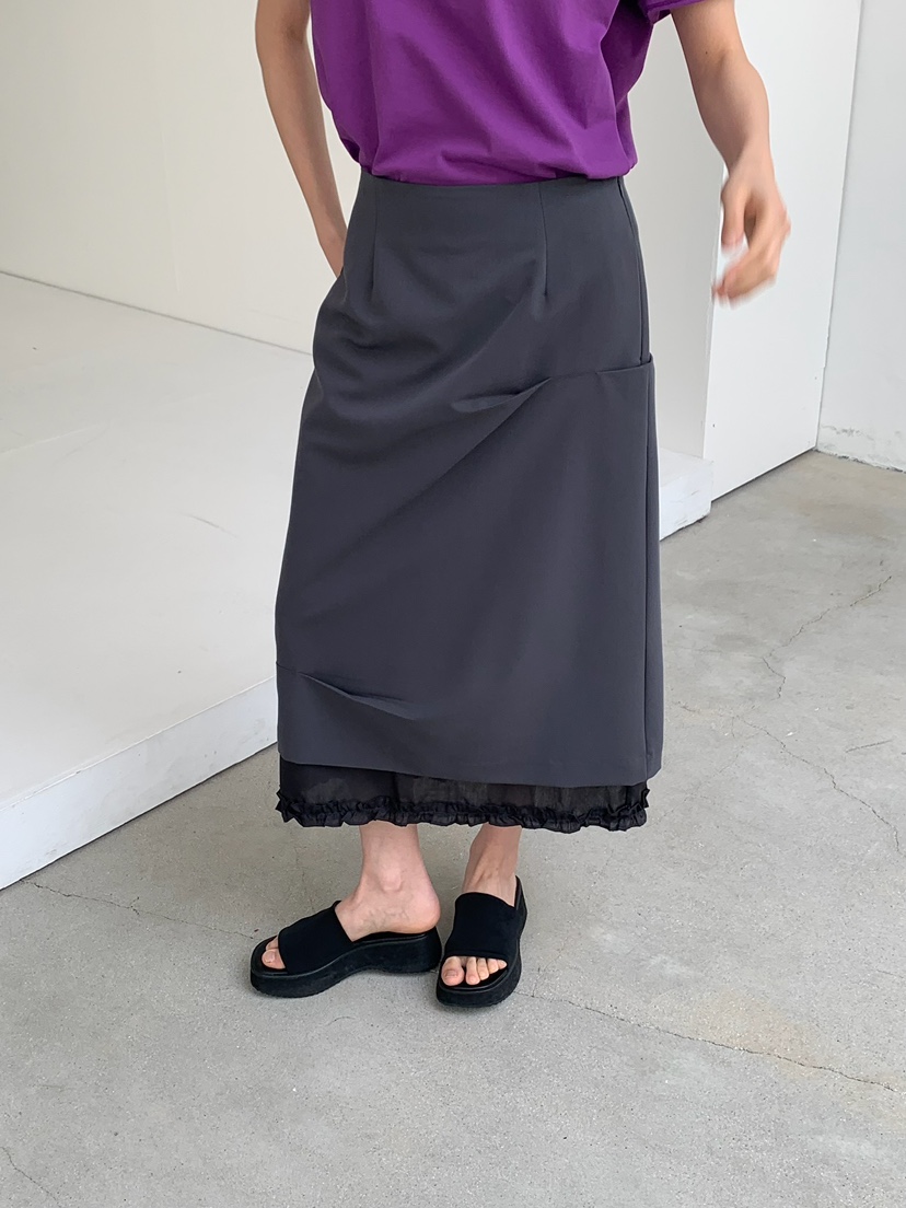 LOVE MY SANTA韓國東大門代購女裝新款熱賣26春夏長裙雙層Santa/LOVE MY SANTA長裙圖色2