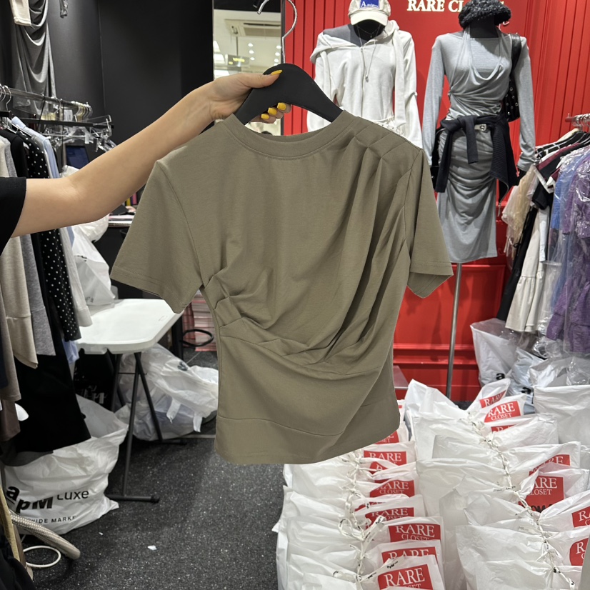 RARE CLOSET韓國東大門直郵女士新款熱賣人氣時尚推薦T恤RARE CLOSETT恤圖色2