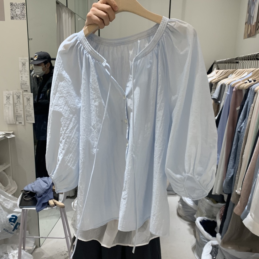 YUNBAL韓國直郵實拍女士新品職業推薦熱賣26春夏襯衫蕾絲衫YUNBAL襯衫/蕾絲衫圖色2