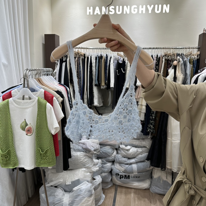 HANSUNGHYUN韓國直郵女士新品休閑職業推薦熱賣人氣吊帶背心HANSUNGHYUN吊帶/背心