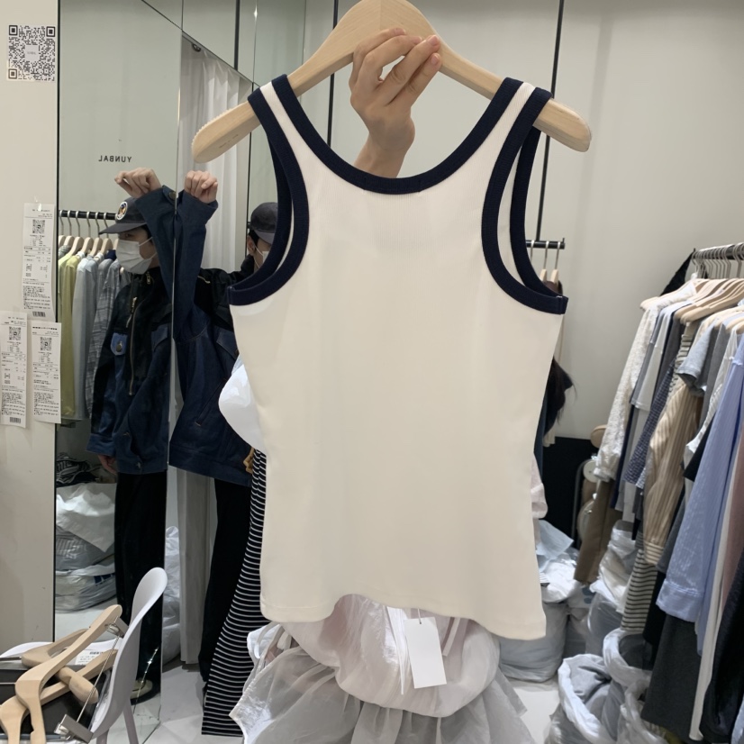 YUNBAL韓國直郵實拍女裝新款休閑熱賣人氣時尚26春夏吊帶背心YUNBAL吊帶/背心