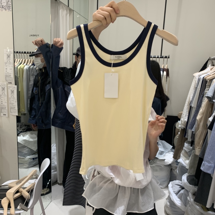 YUNBAL韓國直郵實拍女裝新款休閑熱賣人氣時尚26春夏吊帶背心YUNBAL吊帶/背心圖色2