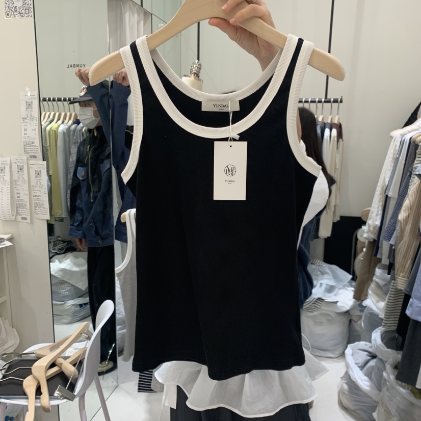 YUNBAL韓國直郵實拍女裝新款休閑熱賣人氣時尚26春夏吊帶背心YUNBAL吊帶/背心圖色4
