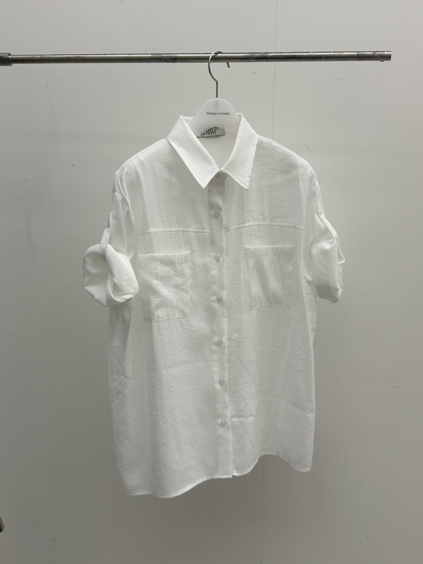 MONDAY TO SUNDAY韓國直郵實拍女裝新品26春夏襯衫蕾絲衫柔軟MONDAY TO SUNDAY襯衫/蕾絲衫圖色1